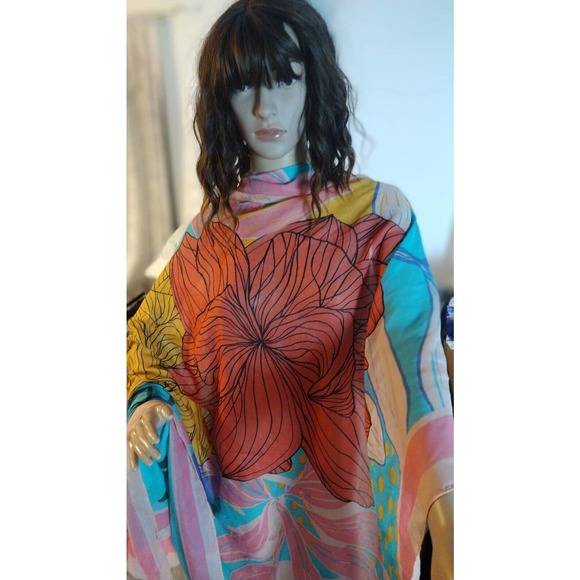 Bossa Nossa Floral Scarf New - Picture 1 of 5